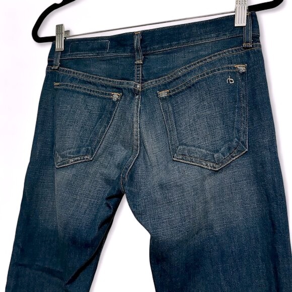 rag & bone ‘Doris x Boyfriend’ Cropped Raw Hem Jean - Picture 6 of 7